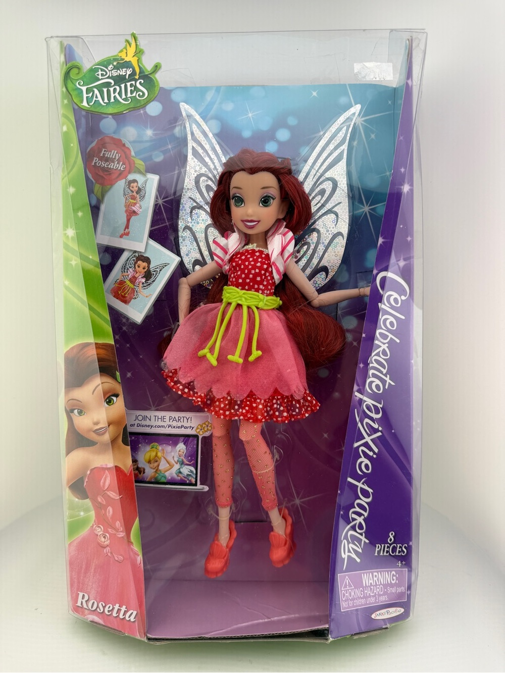Disney Fairies Rosetta Celebrate Pixie Party Doll Jakks Pacific 2013 NRFB